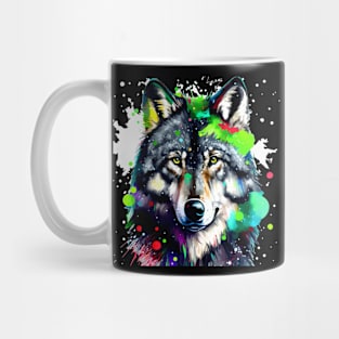 Christmas Winter Wolf Mug